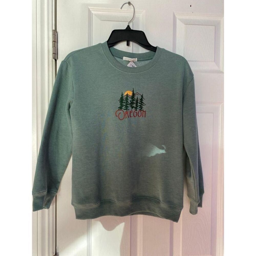Sweater Crewneck Oregon size Large youth girls NWT‎